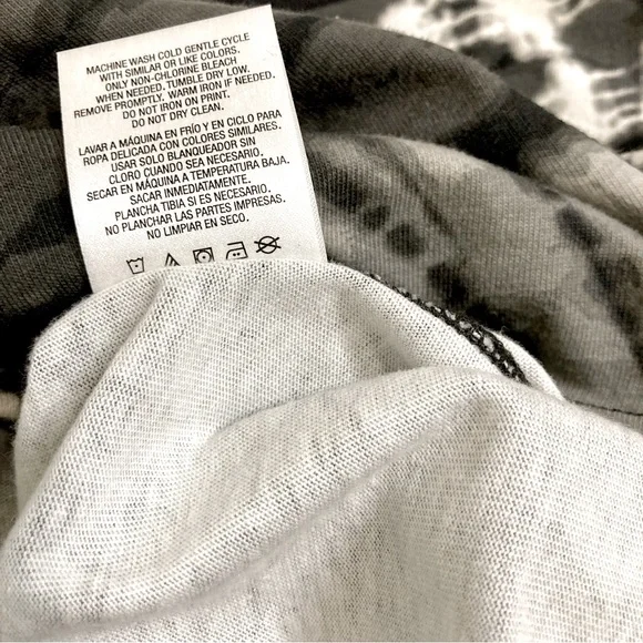 Route 66 Black, Gray, & White Tie Dye Long Sleeve Dress - Size XS - Picture 7 of 7